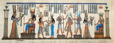 Egyptian Papyrus Painting -