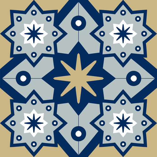 45x tile stickers modern navy - 45x,