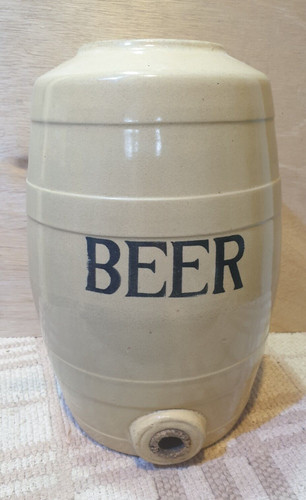 Vintage ceramic large keg - large,