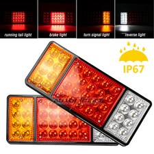12V 36LED Rear Tail Indicator Light Trailer Truck Caravan Lorry Tipper Chassis,