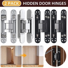 2Pcs Concealed Door Hinges