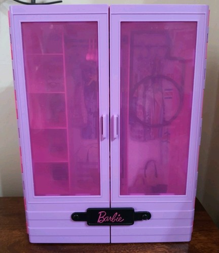 Purple barbie doll wardrobe - doll,