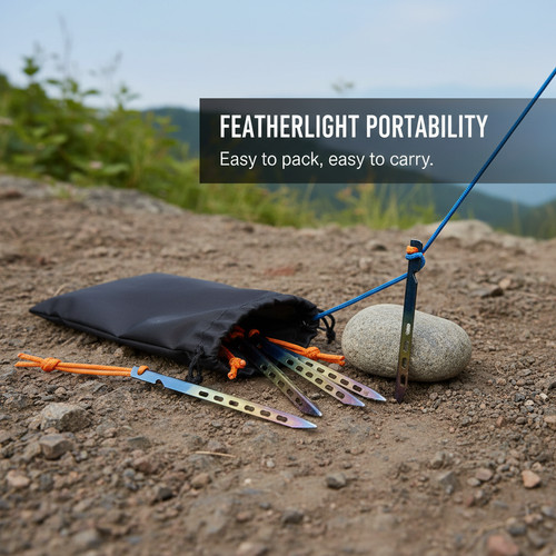 Titanium alloy shaped tent - v-shaped,