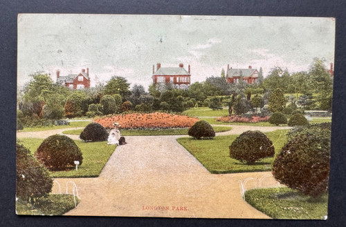 Vintage postcard longton - longton, park