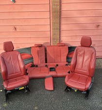 GENUINE BMW 2 SERIES F22 F23 COMPLETE RED LEATHER SEATS WITH DOOR CARD 2013-2019