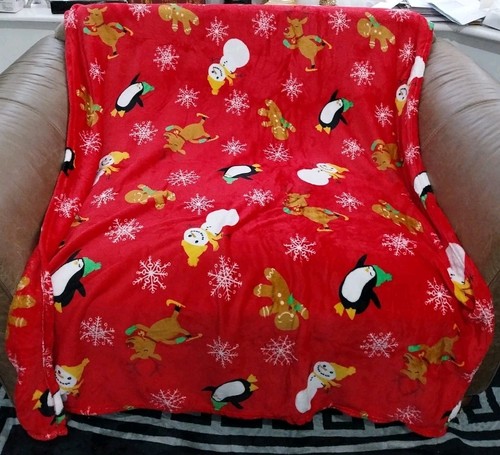 Christmas fleece throw - christmas,