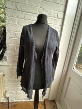 Brora Knit Cardigan in Navy Size 14/16 in Cotton