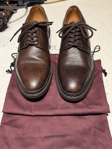 980 john lobb brown - brown, leather