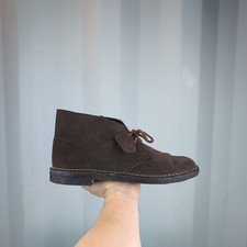 UK 10.5 - Clarks Originals Desert Boots Brown Shoes  Suede Mens