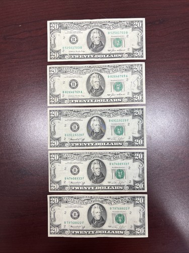 Lot old usa 20 twenty - of, $20