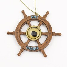 Authentic Titanic Coal Ship's Wheel from the Titanic Wreckage comes with COA