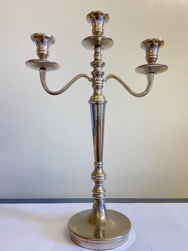 Arm chrome candelabra - 3-arm,