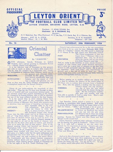 Leyton orient doncaster - leyton,