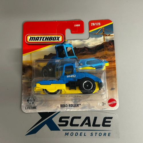 Matchbox road roller - road,