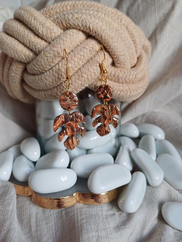 Brown and orange - marble, effect