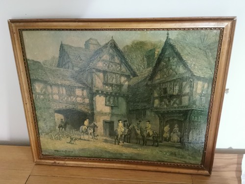 Vintage framed print the meet - vintage,