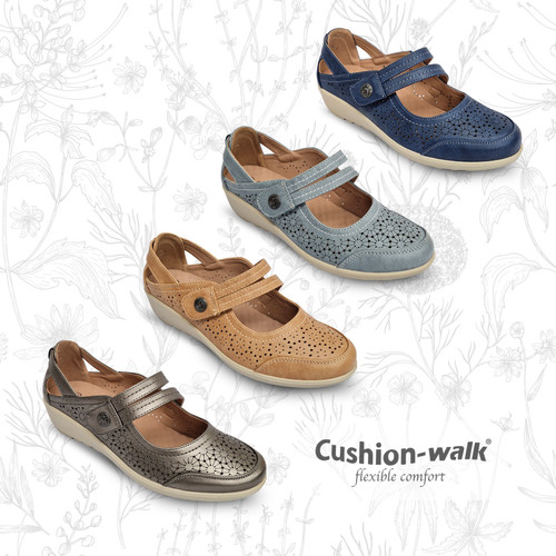 Womens wide fit cushion - fit, walk