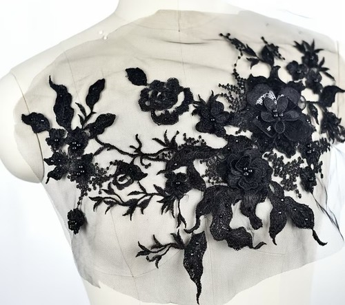 Rhinestone embroidery bridal - embroidery,