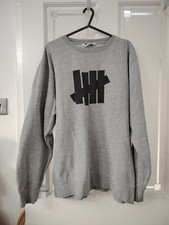 Undefeated Five Strike Sweatshirt Size XL Made In USA Grey Sweater Read Listing