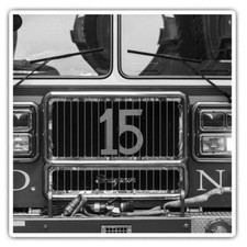 2 x Square Stickers 10 cm -