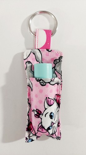 Chapstick holder keychain - chapstick,