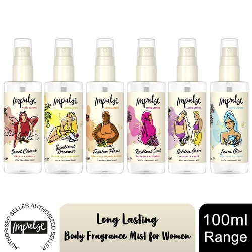 Impulse body mist - body, long