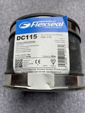 Flexseal  Rubber Coupling DC115 Plastic to Plastic Flexible Adaptor Free Postage