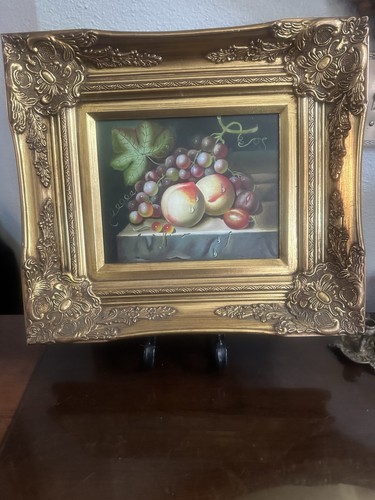 Vintage fruit painting still - fruit,