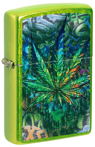 Zippo 46846 graffiti cannabis - zippo, 46846,