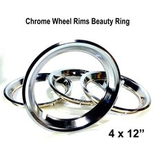 New Set of 4 x 12" Chrome