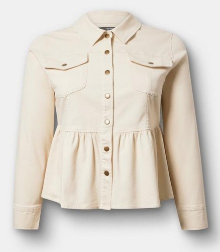 Torrid women peplum twill - women's,
