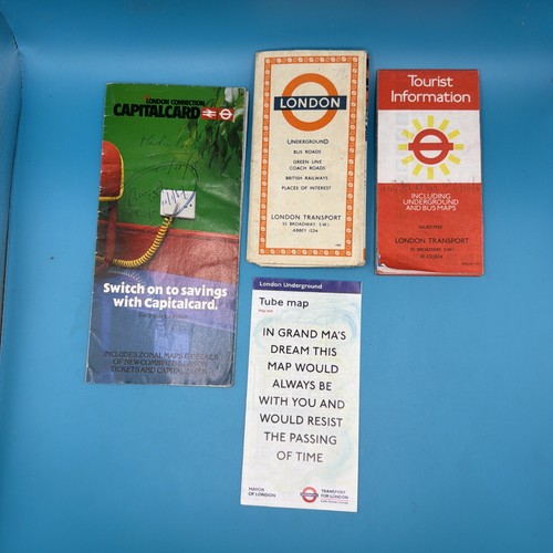London transport tube map - map, 1960