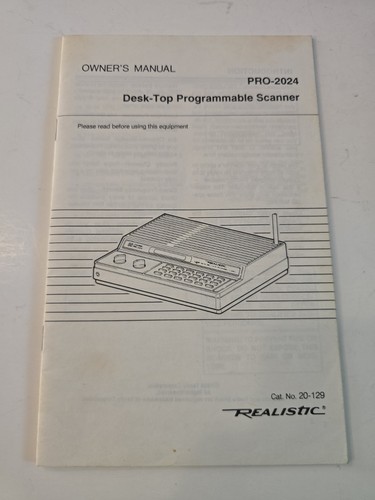 Owner manual realistic - owner's,
