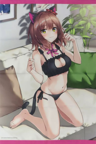 Hina amane tapestry black - b2,