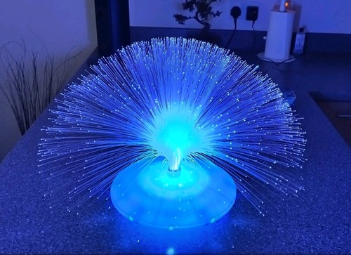 Blue ufo fibre - blue, (translucent)