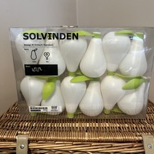 IKEA SOLVINDEN 12 Pear String Light Covers (No Lights) - Summer Outdoor Lighting