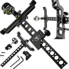 1 Pin 0.059" Micro Adjust 4X Lens Sight Archery Compound Bow Aluminum Shooting