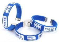 LOT 3 Israeli Flag Bracelets
