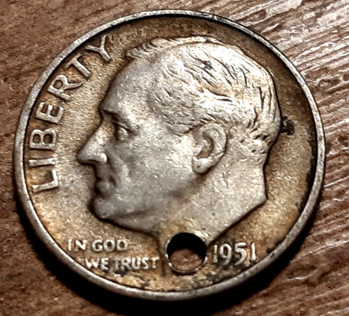 Usa silver dime 1951 - silver,