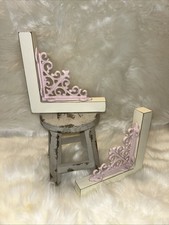 Shabby Chic Pink Iron Bookends