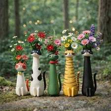 Quirky Whimsical Cat Flower