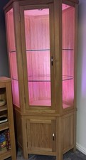 Oak Display Corner Unit