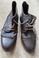 Men's brown leather lace up shoes FRANK WRIGHT size 10