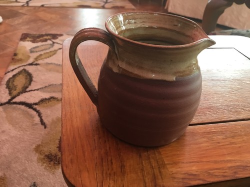 Studio pottery jug terracotta - studio,