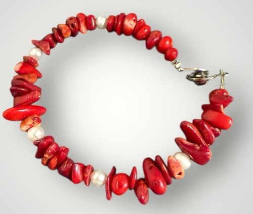 Pretty bracelet red jasper - bracelet,