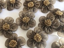 Pack 20 pcs Organza Beaded Sew