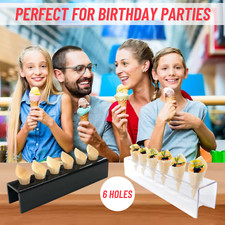 6 Slots Acrylic Ice Cream Cone