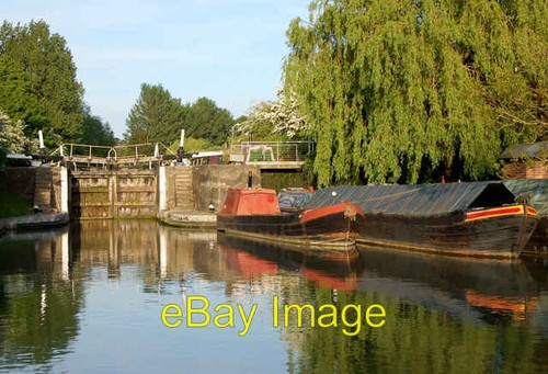 Photo 6x4 narrowboats below - photo,