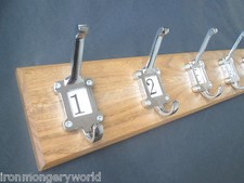 9 sizes SOLID OAK HANDMADE WOODEN COAT RACK HANGER HANGING PEGS RAIL 95