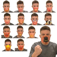 Fancy Dress Half Face Rubber Latex Mask Funny Halloween Party Accessories